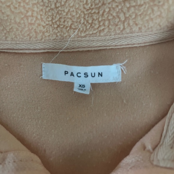 Apricot cropped zip up pacsun sweater - Picture 2 of 2